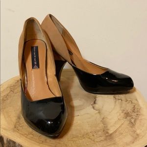 Steven by Steve Madden patent leather suede pumps